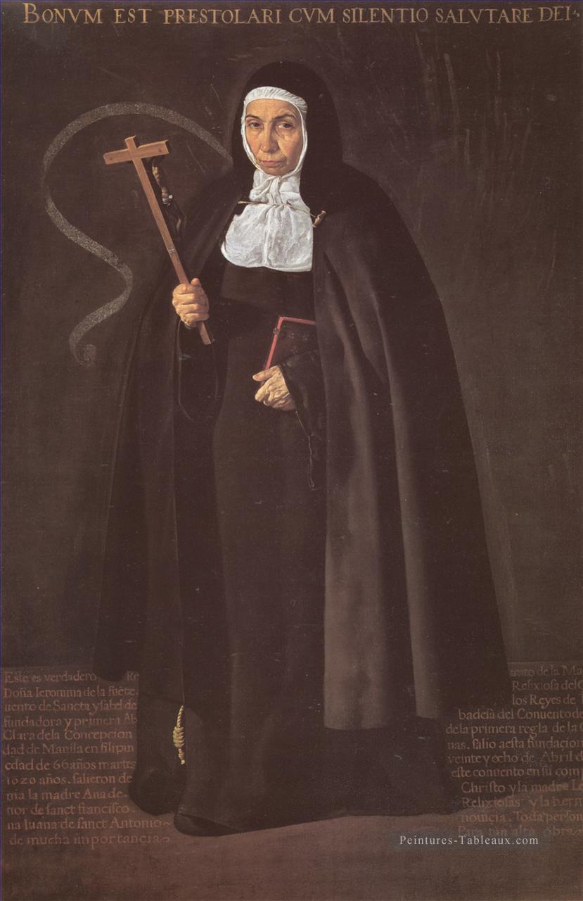 Mpther Jeronima de la Fuente Diego Velázquez Peintures à l'huile